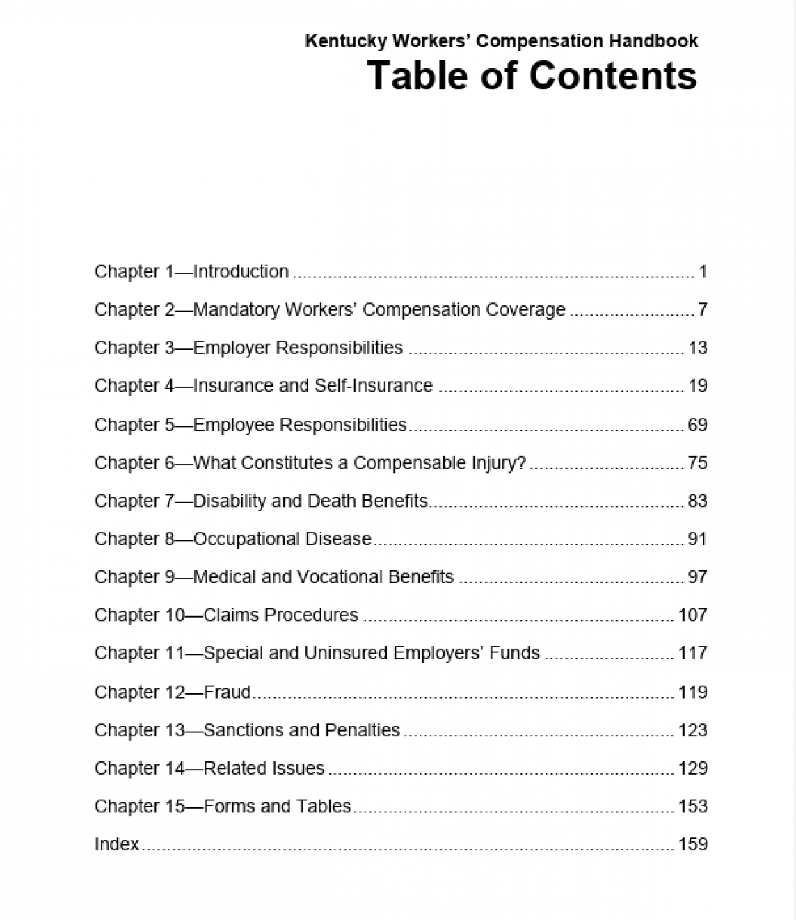 Table of Contents